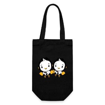2 Ducks Gamer Gaming Controller Headset Console - Gift Bag for Bottles - black - Front