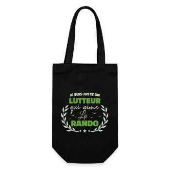 Fier d’être Lutteur et Passionné de la Rando - Sac à bouteille - noir - Devant