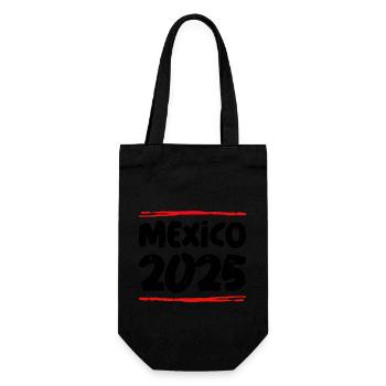 Mexiko 2025 Spruch - Geschenkbeutel für Flaschen - Schwarz - Vorne