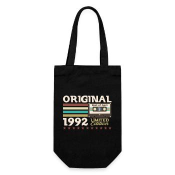 33ème anniversaire Cadeau Homme Cassette Avril 1992 - Sac à bouteille - noir - Devant