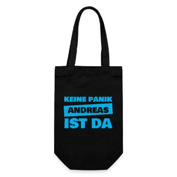 Vorname Andreas - Geschenkbeutel für Flaschen - Schwarz - Vorne