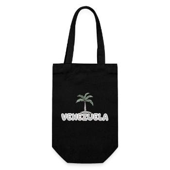 Gift for Venezuela - Gift Bag for Bottles - black - Front