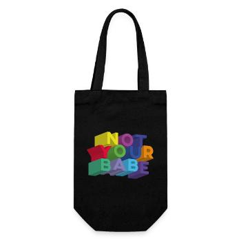 NOT YOUR BABE - Gift Bag for Bottles - black - Front