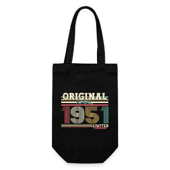 75e anniversaire Original Avril Né en 1951 - Sac à bouteille - noir - Devant