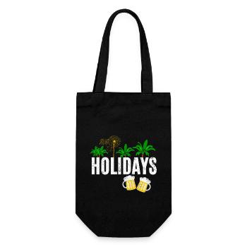Vacation - Gift Bag for Bottles - black - Front