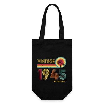 Vintage 1945 Limited Edition – Retro Sunset 79th - Gift Bag for Bottles - black - Front