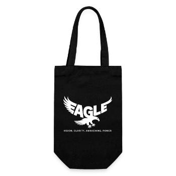 Eagle Power Animal – Spiritual Totem Animal Design - Gift Bag for Bottles - black - Front