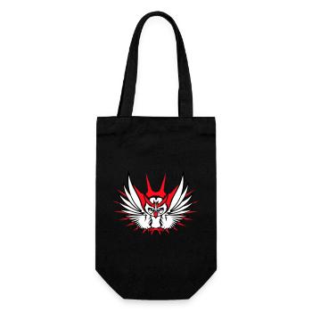 hibou oiseau aigle hibou hibou oiseau de nuit chouette effraie volant cool - Sac à bouteille - noir - Devant