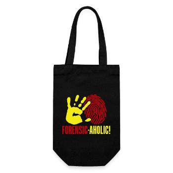 Forensic Science Major Forensic-Aholic Forensics - Gift Bag for Bottles - black - Front