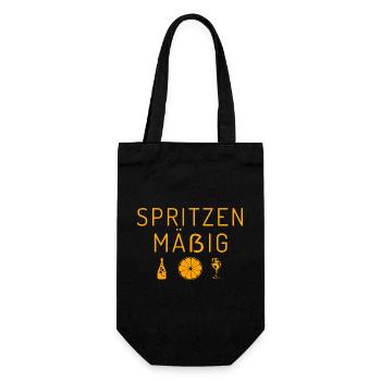 Spritzen Mäßig (es) Aperölchen Getränk - Geschenkbeutel für Flaschen - Schwarz - Vorne