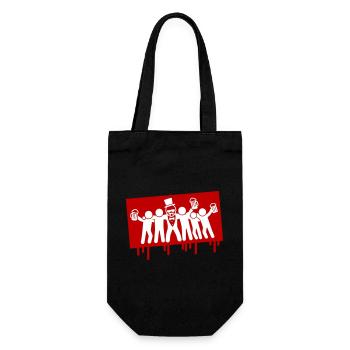 Enterrement de vie de garçon de l’équipe du marié - Sac à bouteille - noir - Devant