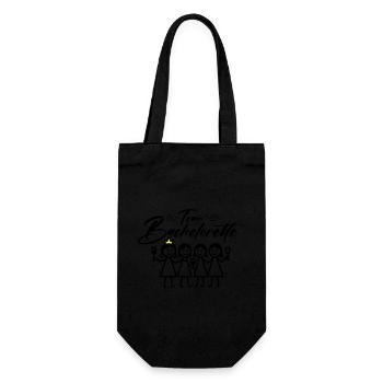 Bachelorette Team Mädels - Geschenkbeutel für Flaschen - Schwarz - Vorne