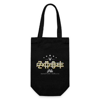Piła Zamoście. The best district in Piła - Gift Bag for Bottles - black - Front