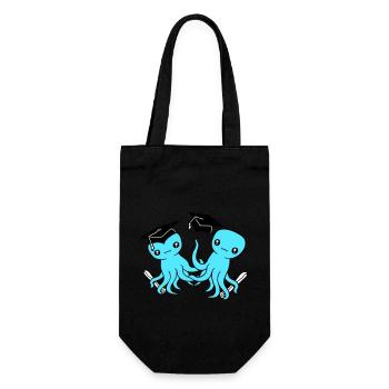 2 Octopus a réussi deux études secondaires - Sac à bouteille - noir - Devant