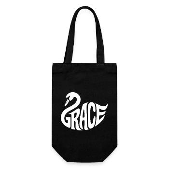 Grace - Logo du cygne cool - Sac à bouteille - noir - Devant