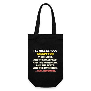 Last Day of School School Out for Summer Break - Gift Bag for Bottles - black - Front