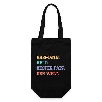 ÉPOUX, HÉROS MEILLEUR PAPA DU MONDE. - Sac à bouteille - noir - Devant