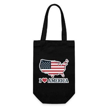 J’AIME L’AMÉRIQUE - Sac à bouteille - noir - Devant