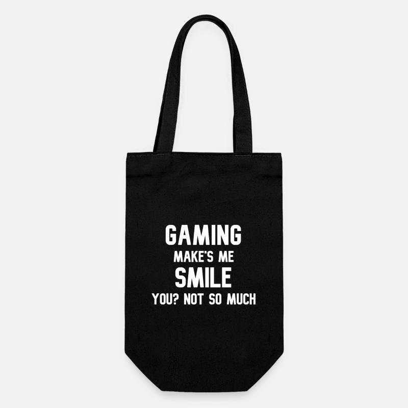 GamingmakesmeSmile - Sac à bouteille - noir