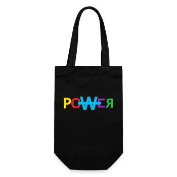 Power Music Grafik Power Music Graphic - Geschenkbeutel für Flaschen - Schwarz - Vorne