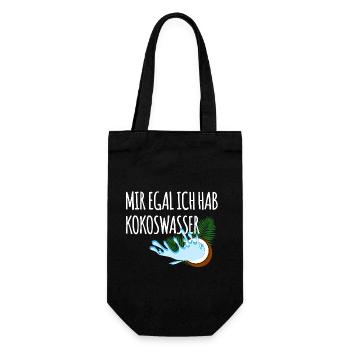 Je m’en fiche, j’ai de l’eau de - Sac à bouteille - noir - Devant