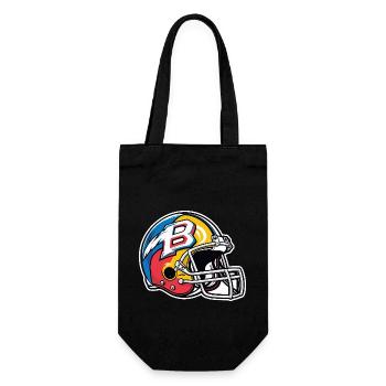 American Football Helmet - Gift Bag for Bottles - black - Front