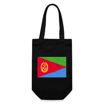 Eritreische Flagge – Afrikanische Identität - Geschenkbeutel für Flaschen - Schwarz - Vorne