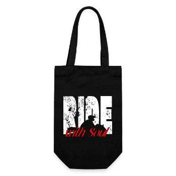 Für Biker - RideWithSoul - Geschenkbeutel für Flaschen - Schwarz - Vorne