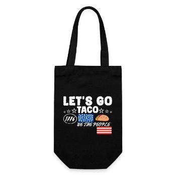 Let's go taco - Gift Bag for Bottles - black - Front