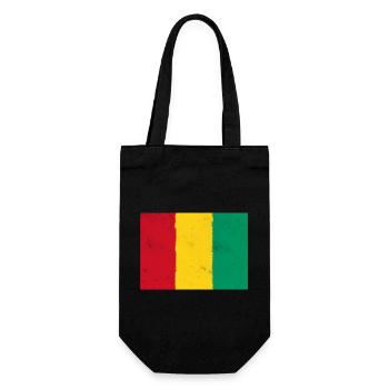 Flagge von Guinea - Guinea - Geschenkbeutel für Flaschen - Schwarz - Vorne