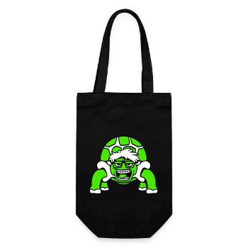 Turtle Nerd Horn-Rimmed Glasses Geek Smart Laughs Cool - Gift Bag for Bottles - black - Front
