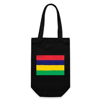Flag of Mauritius - Gift Bag for Bottles - black - Front