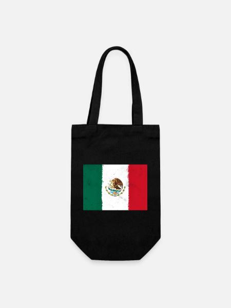 Drapeau du Mexique - Sac à bouteille - noir