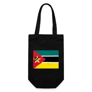 Flag of Mozambique - Gift Bag for Bottles - black - Front