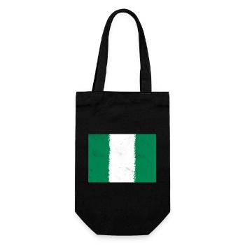Flag of Nigeria - Gift Bag for Bottles - black - Front