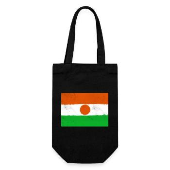 Flag of Niger - Gift Bag for Bottles - black - Front
