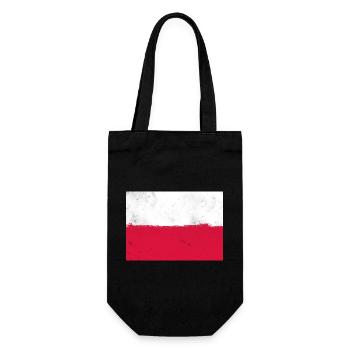 Flag of Polish - Gift Bag for Bottles - black - Front