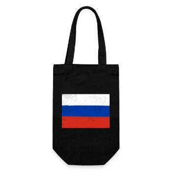 Drapeau de la Russie - Sac à bouteille - noir - Devant