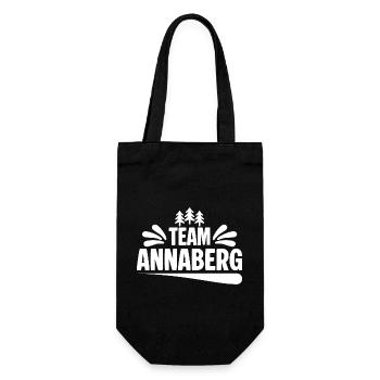 Team Annaberg - Geschenkbeutel für Flaschen - Schwarz - Vorne