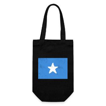 Flagge von Somalia - Geschenkbeutel für Flaschen - Schwarz - Vorne