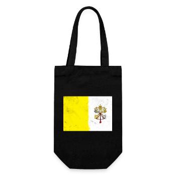 Drapeau du Vatican - Sac à bouteille - noir - Devant
