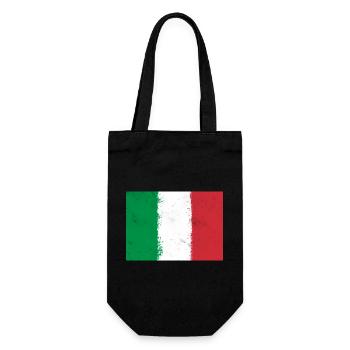 Drapeau de l’Italie - Sac à bouteille - noir - Devant