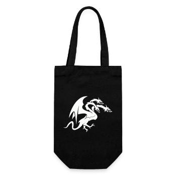 Dragon 3 Head - Gift Bag for Bottles - black - Front