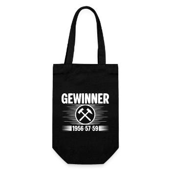 Erzgebirge Gewinner - Geschenkbeutel für Flaschen - Schwarz - Vorne