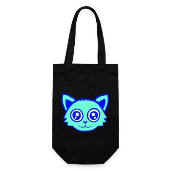 Cat Pet Animal Cute Little Kitten Friendly - Gift Bag for Bottles - black - Front