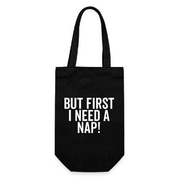 Mais d’abord, j’ai besoin d’une sieste - Sac à bouteille - noir - Devant