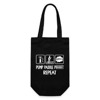 Stand Up Paddling, Stand Up Paddle, SUP Paddler, - Gift Bag for Bottles - black - Front
