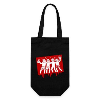Party Vacation Beach Booze - Gift Bag for Bottles - black - Front