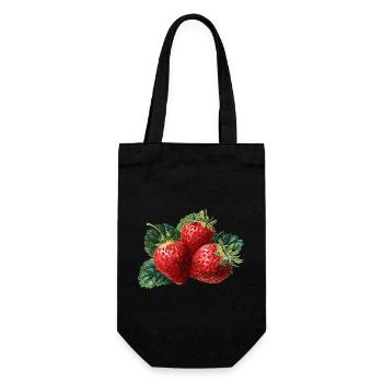 Fraise - Sac à bouteille - noir - Devant