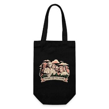 HISTORY FOR THE FUTURE - Gift Bag for Bottles - black - Front